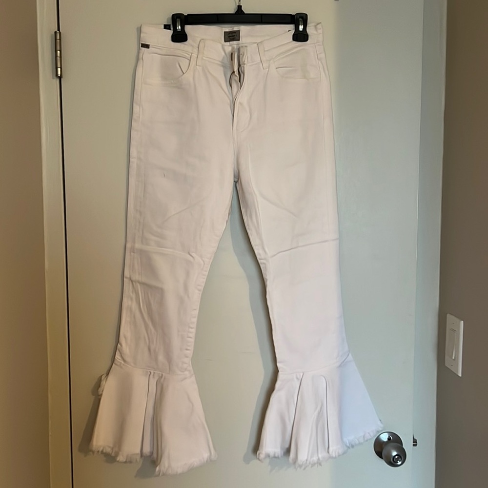 White Citizens of Humanity Drew Flounce High Rise Jeans